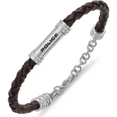 Police Barrel Bracelet Argenté Homme