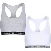 Reebok Brassière de Sport Frankie Femme Gris Clair Chiné