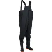 vidaXL Cuissardes avec bottes noir taille 45