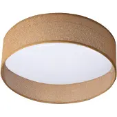 Kanlux S.A. Plafonnier LED rond Rifa brun et blanc 17,5 W, blanc chaud 1 450 lm, métal, dimensions : 11,6 x 40 x 40 cm, IP20, Kanlux