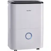 Midea Déshumidificateur d'air silencieux 20L pour une humidité ambiante jusqu'à 50 m2 / 100 m3 - Déshumidificateur d'air ambiant avec réservoir amovible - Petit déshumidificateur à faible consommation