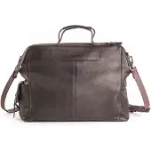Harold's Cuir serviette Country Framebag Businessbag Brown marron foncé