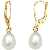 Elli Boucles d'oreilles or / blanc perle