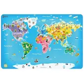 Classic World Carte du monde de puzzle du monde classique