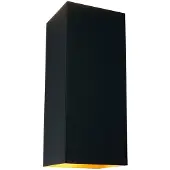 Artdelight Applique élégante Dante XL noir avec de l'or