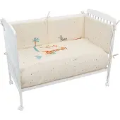 Bimbidreams Kenia Quilt Rev.+bumper 60x120 Cm Beige Enfants