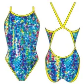 Turbo Dots Revolution Swimsuit Bleu 9-10 Years Fille