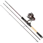 Abu Garcia Tormentor Spinning 4 Sections Fishing Combo Noir 3.04 m / 25-65 g