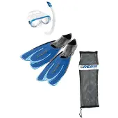 Cressi Agua Snorkeling Set Bleu EU 37-38