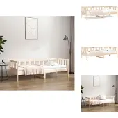 vidaXL Lit de jour 80x200 cm Pin massif - Lits et sommiers