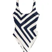 Next Maillot de bain bleu marine / blanc