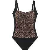 Vivance Maillot de bain marron chiné / noir