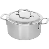 Demeyere Intense 5 Kookpot 22 cm met dubbelwandig deksel, Poêle + casserole, Argent