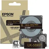 Epson C53S672095 Schriftband LK LK-5BKP C53S672095, 18 mm gold auf schwarz