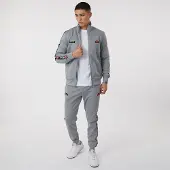 Ellesse Survêtement en poly Gris Giraldo à bandes Homme