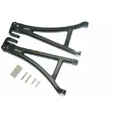 Sonstige Verlage bras de suspension avant inférieur en aluminium noir trx 1/10 e-revo