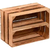 Kesper Caisse décorative flammée (40 x 30 x 23 cm)
