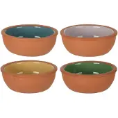 Excellent Housewares Bol 4 pièces, Multicolore, Saladier + bol, Multicolore