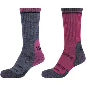 SKECHERS Femmes, Chaussettes de sport, 2PPK Chaussettes Femmes Trail Wool SK41105-5700 - (35 - 38), Pink, Bleu