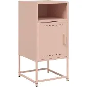 vidaXL Tables de chevet 2 pcs rose 36x39x78 cm acier