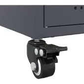 vidaXL Table de chevet anthracite 36x39x59 cm acier