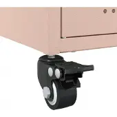 vidaXL Table de chevet rose 36x39x59 cm acier