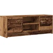 vidaXL Armoire TV imitation vieux bois 102x30x37,5 cm Matériau dérivé du bois