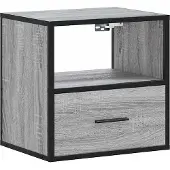 vidaXL Table de chevet murale sonoma gris 40x31x39,5 cm