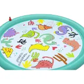 Bestway Tapis à Eau pour Enfants - - Desert Dino - 122 cm x 122 cm - Multicolore - 2 ans et plus