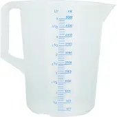 Paderno Gobelet doseur en plastique avec poignée ouverte l, Verre mesureur, Marron