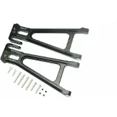 Sonstige Verlage bras de suspension arrière inférieur en aluminium noir trx 1/10 e-revo