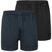 Schiesser Boxers 'Basic' marine / noir