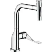 Hansgrohe Robinet de cuisine monocommande AXOR Citterio, modèle Select 230, avec douchette extractible et système sBox, finition chrome