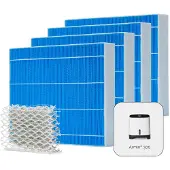 Meaco Jeu de 4 filtres d'humidification et insert de stérilisation Silvertex pour l'humidificateur Armin 300