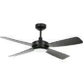 Beacon Lighting Ventilateur de plafond Slipstream avec éclairage, noir, silencieux - Beacon , Slipstream, dimmable, Noir, Salon / séjour, Plastique, Moderne