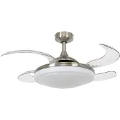 Beacon Ventilateur de plafond en acier inoxydable Fanway Evora Ø 91,5 cm
