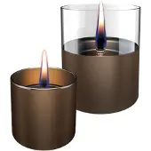 Tenderflame Lilly 8/10 Giftset Chocolate Glass, Tasse, Marron, Transparent