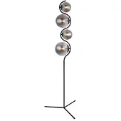 Globo Lighting Lampadaire en métal noir mat, 4x E14