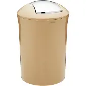 Spirella Design Seau à cosmétiques 10.16876 "Sydney" avec couvercle basculant 5 litres (ØxH) : 19 x 30 cm Beige