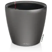 Lechuza Jardinière Classico 35 LS ALL-IN-ONE Charbon métallique 16063