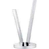 Eglo Lampe de table LED, ALU, chrome, hauteur 37 cm