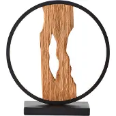 Brilliant LED Lampe de table CHAUMONT | Lampe de table en bois durable | Hauteur : 28cm | 7,5W 850 lumens 3000 Kelvin | noir/bois