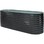 Westmann Grow Faster M Métal Lit surélevé en tôle ondulée Anthracite