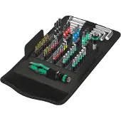 Wera Jeu d'outils - - Kraftform Kompakt 100 - 52 outils - Embouts Torx - Protection électrique non