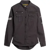 Superdry Military Overshirt Gris S Femme
