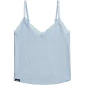 Superdry Femme Athletic Essentials Cami Top Coupe Ajustée Bleu Taille: 38-40