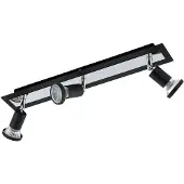 Eglo Spot de plafond LED Sarria 3 lumières noir