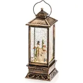 Konstsmide - LED "Lanterne de neige avec bonshommes de neige", remplie d'eau, 1 diode blanc chaud, fonctionne sur piles, intérieur, 3 x AA 1.5V (excl.) ; 2889-000