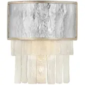 HINKLEY Applique murale glamour Reverie, or champagne, 2xE14x40W, cristal, dim. : 35,6 x 30,5 x 11,4 cm, IP20, Quintiesse