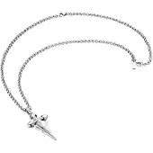 Police Pj25329pss-01 Necklace Argenté Homme